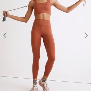 NWOT: Madewell Flex High-Rise 25” Leggings in Weathered Brick